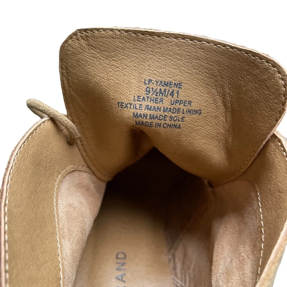 Lucky Brand Tan Leather Upper Bootie Size: 9.5‎